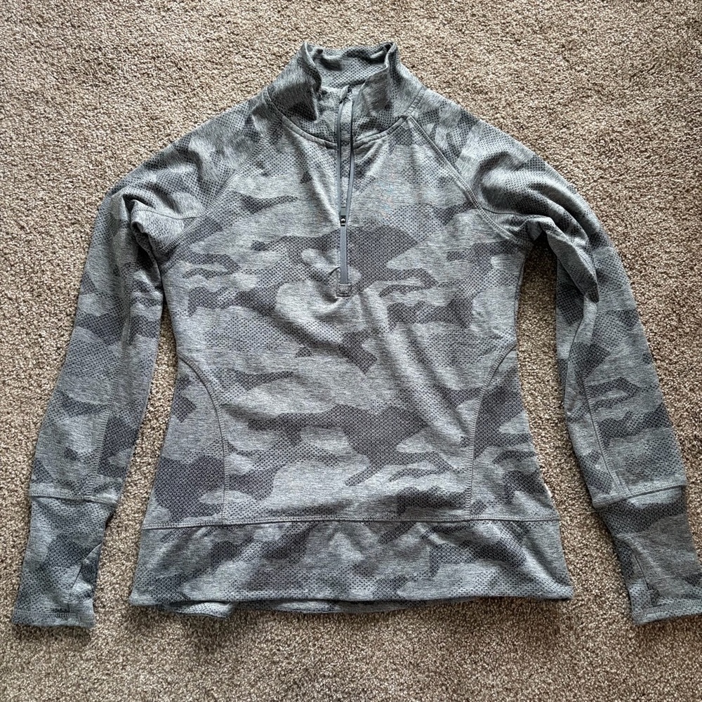 Camo Gray Half Zip - Picture 3 of 4